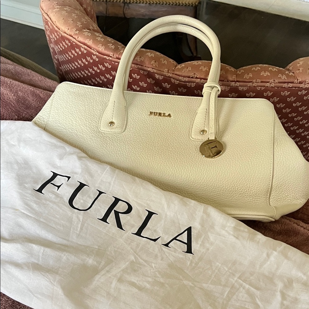 Furla Ivory Satchel Bag